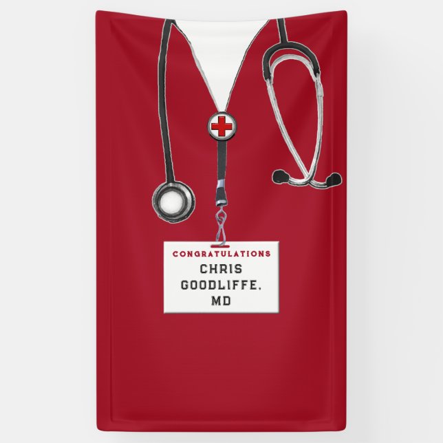 Medical School Graduation Banner (Vertical)