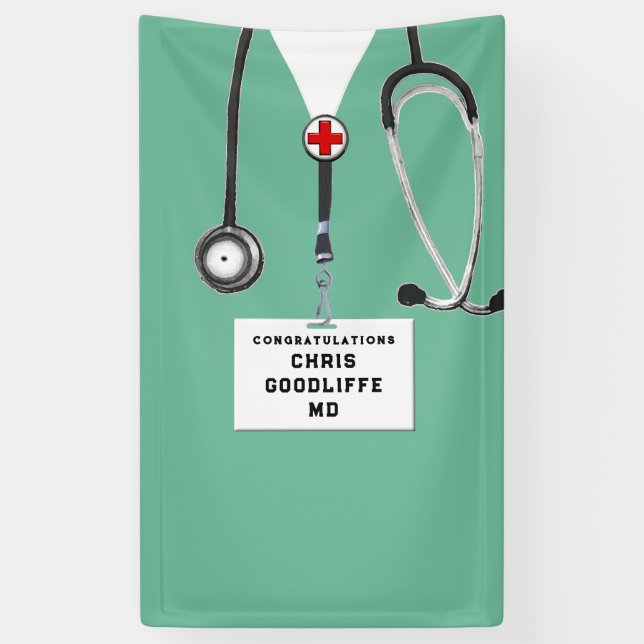 Medical School Graduation Banner (Vertical)