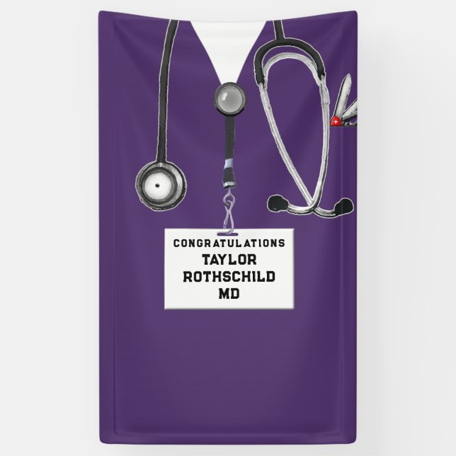 Medical School Graduation Banner (Vertical)