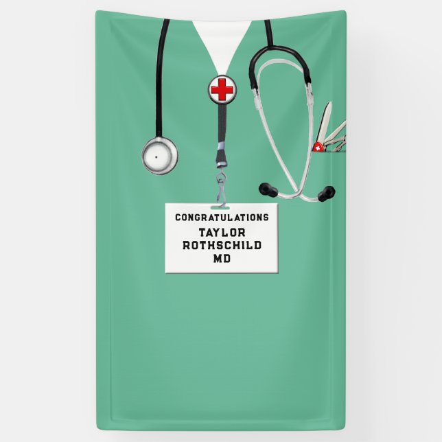 Medical School Graduation Banner (Vertical)