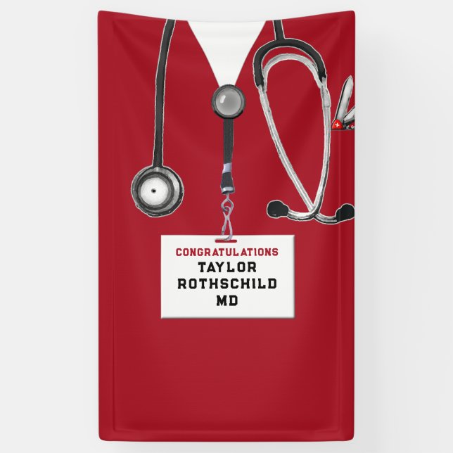 Medical School Graduation Banner (Vertical)