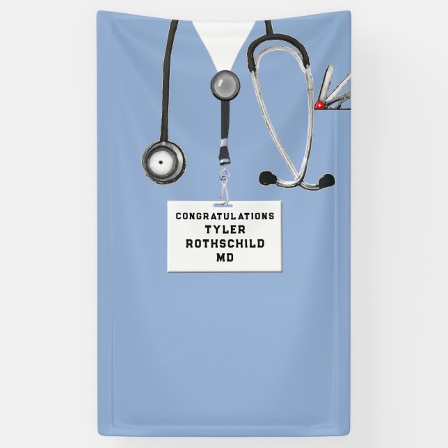 Medical School Graduation Banner (Vertical)