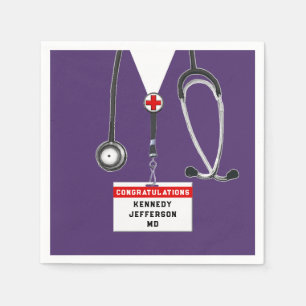 Medical School Graduation Napkins