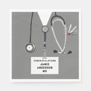 Medical School Graduation Napkins