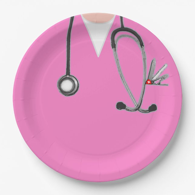 Medical School Graduation Paper Plate (Front)