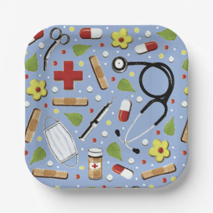 Medical School Graduation Paper Plate