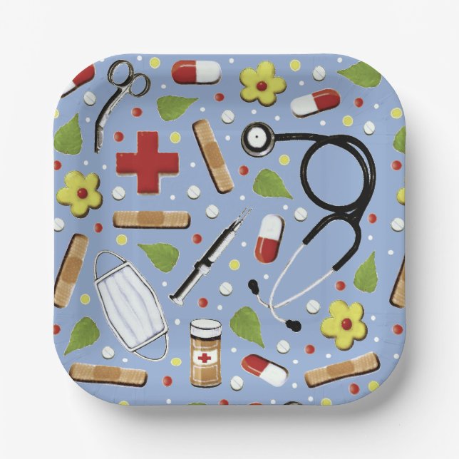 Medical School Graduation Paper Plate (Front)