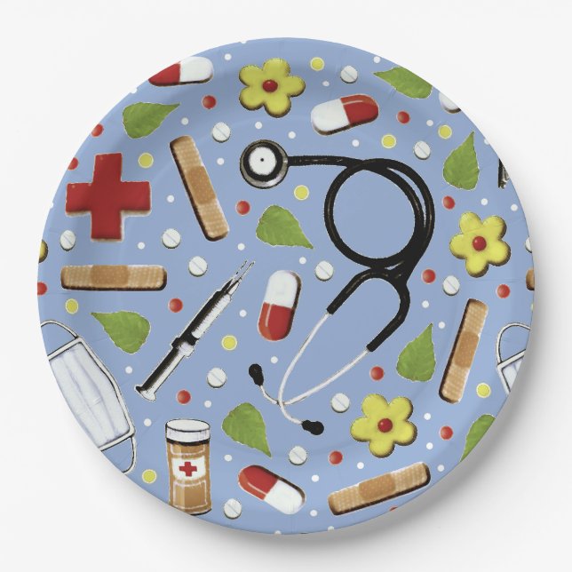 Medical School Graduation Paper Plate (Front)