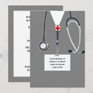 Medical School Graduation Party Invitation