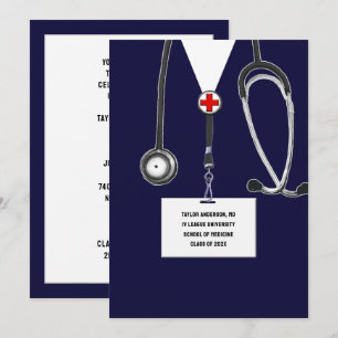 Medical School Graduation Party Invitation