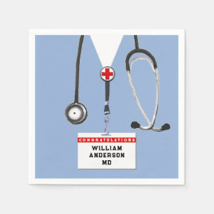 Medical School Graduation Party Napkin