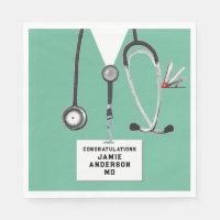 Medical School Graduation Party Napkins