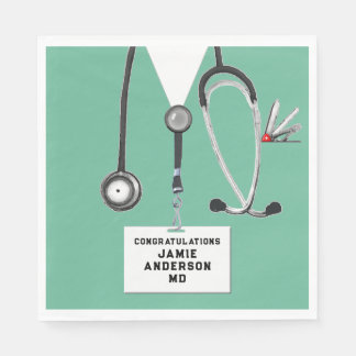 Medical School Graduation Party Napkins