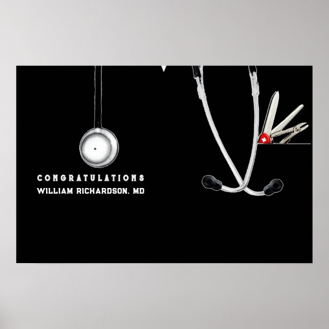 Medical School Graduation Poster (Front)