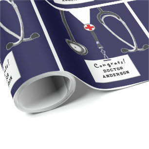 Medical School Graduation Wrapping Paper
