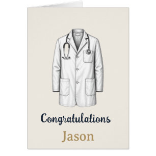 Medical School White Coat Ceremony Card