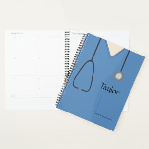 Medical Scrubs Nirse Doctor Blue Planner