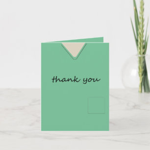 Medical Scrubs Nurse Doctor Light Green Thank You