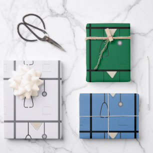 Medical Scrubs Wrapping Paper Sheets