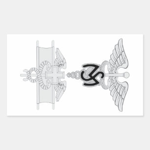 Medical Service EFMB Rectangular Sticker