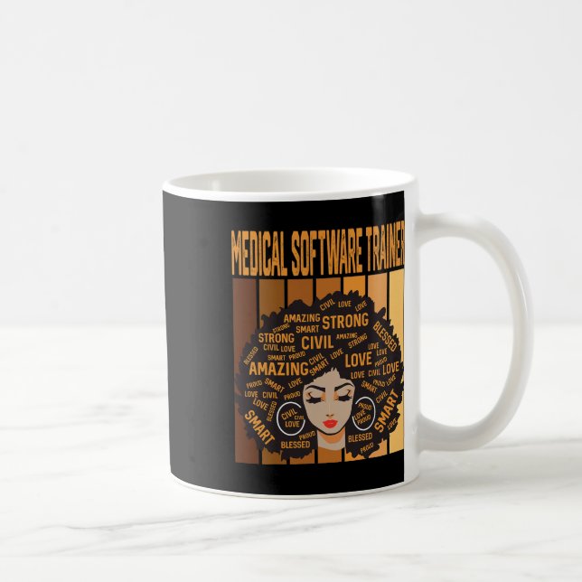 Medical Software Trainer Powerful Black History Mo Coffee Mug (Right)