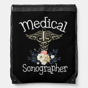 Medical Sonographer Cute Sonography Gift Drawstring Bag