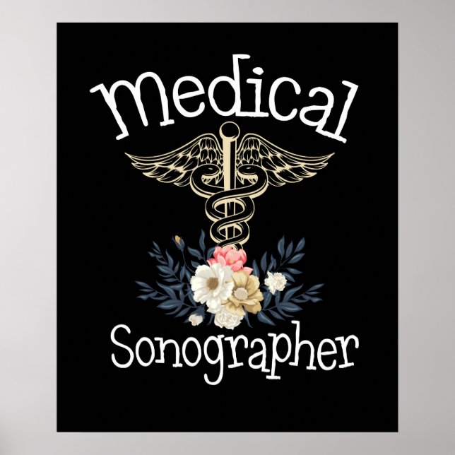 Medical Sonographer Cute Sonography Gift Poster (Front)