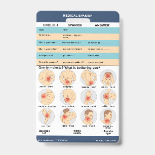 Medical Spanish - Basic Assessment ID Badge