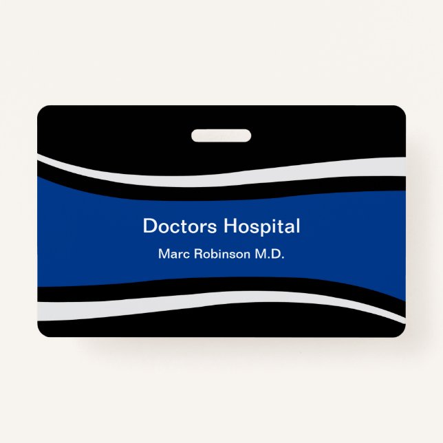 Medical Staff Modern ID Badges (Front)