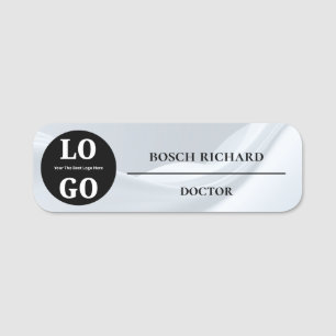 Medical Staff Name Tag Custom Logo Magnetic Pin