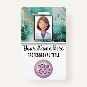 Medical Staff Name Title Logo Nurse Doctor  ID Badge
