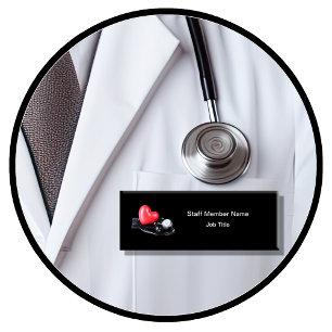 Medical Staff Professional Name Tag