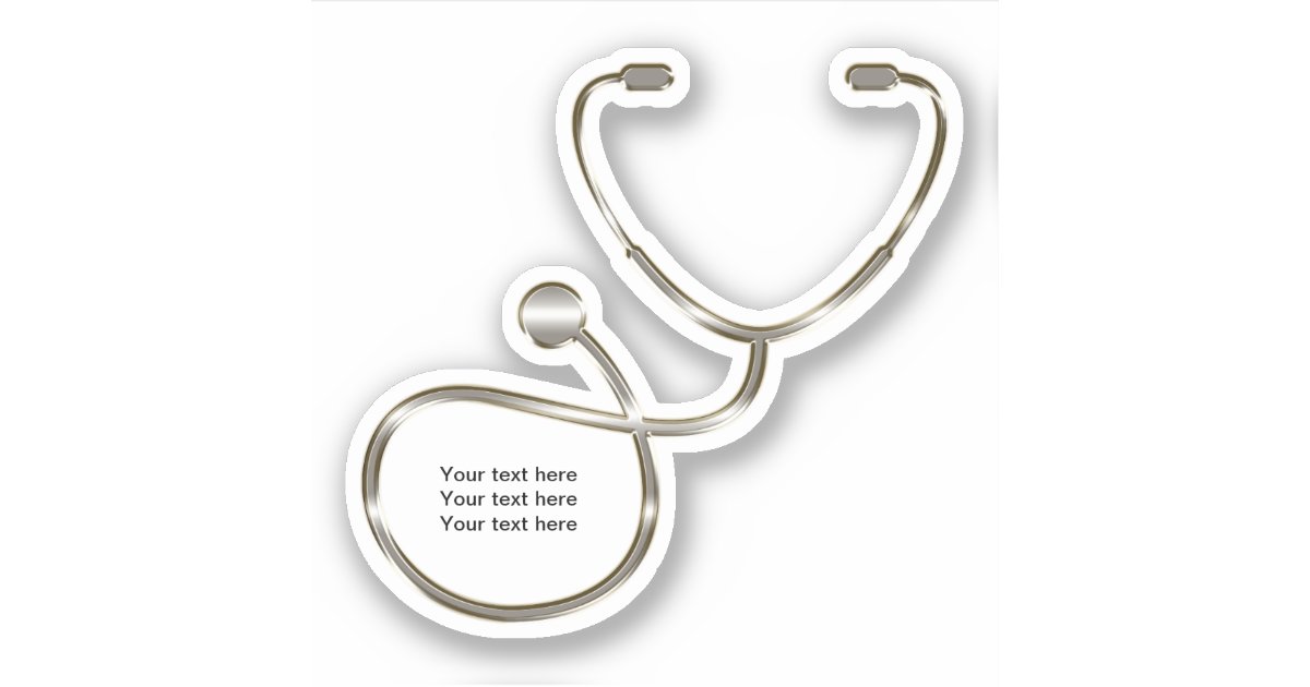 Medical Stethoscope Template Shape | Zazzle