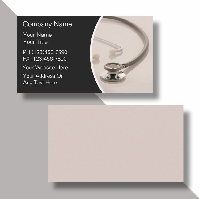 Medical Stethoscope Theme Business Card (Creator Uploaded)