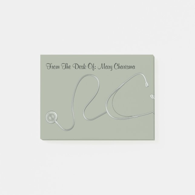 Medical Stethoscope Theme Post Notes (Front)