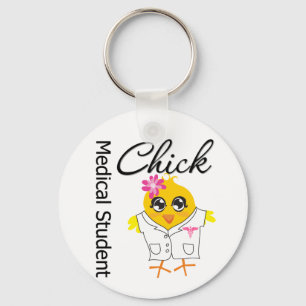 Medical Student Chick Key Ring
