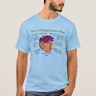 Medical Student T-Shirt Funny Heart Diagram
