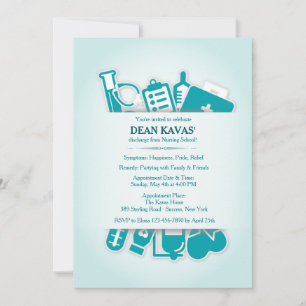 Medical Supplies Graduation Invitation