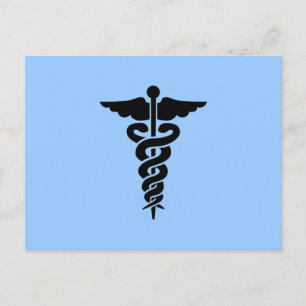Medical Symbol Caduceus Postcard