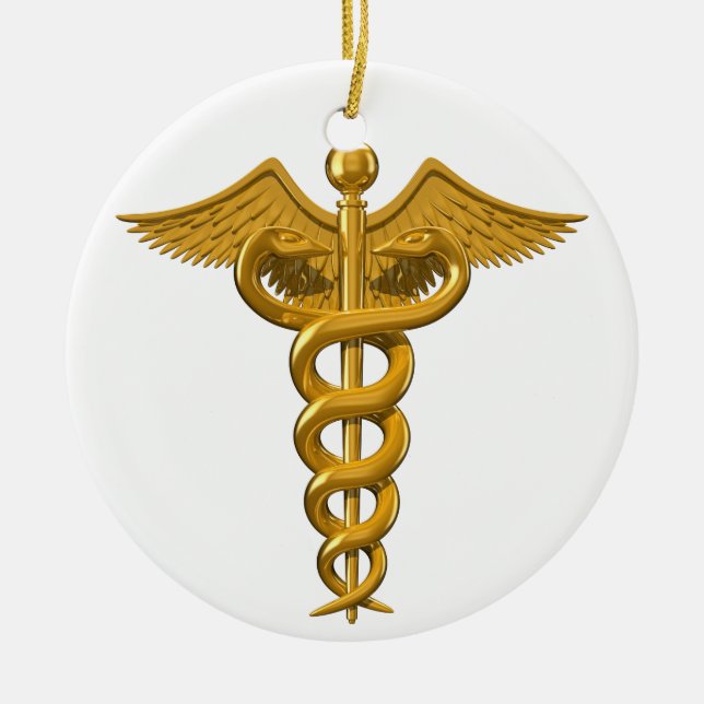Medical Symbol Ceramic Ornament (Front)