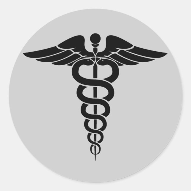 Medical Symbol Classic Round Sticker (Front)