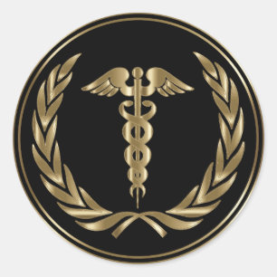Medical Symbol Design Classic Round Sticker