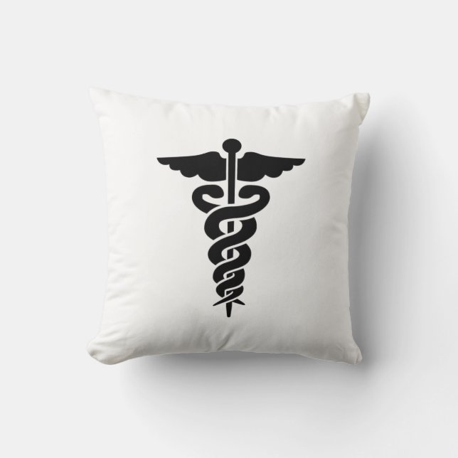 Medical Symbol Nurses and Doctors Cushion (Front)