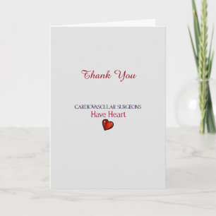 Medical Thank You Cardiovascular Surgeon
