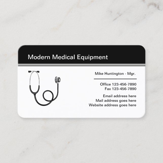 Medical Theme Business Card (Front)