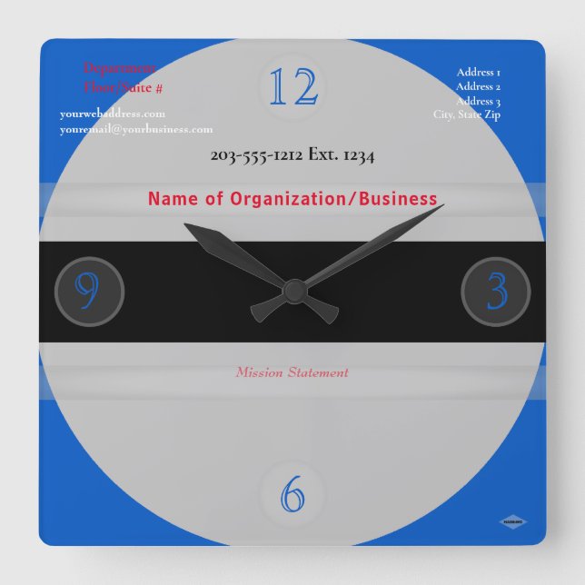 Medical Theme Wall Clock HAMbyWG (Front)