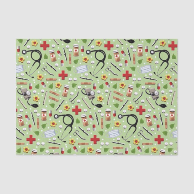 Medical Themed Gift Tissue Paper (Front)