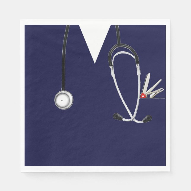 Medical Themed Party Napkin (Front)