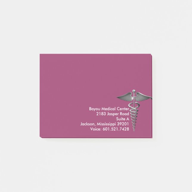 Medical-Themed Post-it Notes (Front)