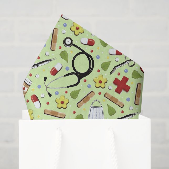 Medical Themed Tissue Paper (Gift Bag)